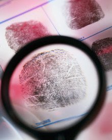 Fingerprints and Magnifying Glass